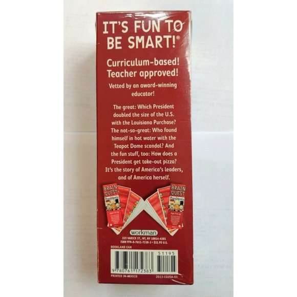 Brain Quest Toys Brain Quest Presidents Ages 9 85 Questions And